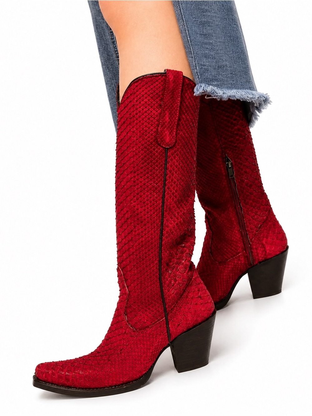 Corral A4194 Red Full Python Tall Western Cowboy Boots BNWT
Size 8.5